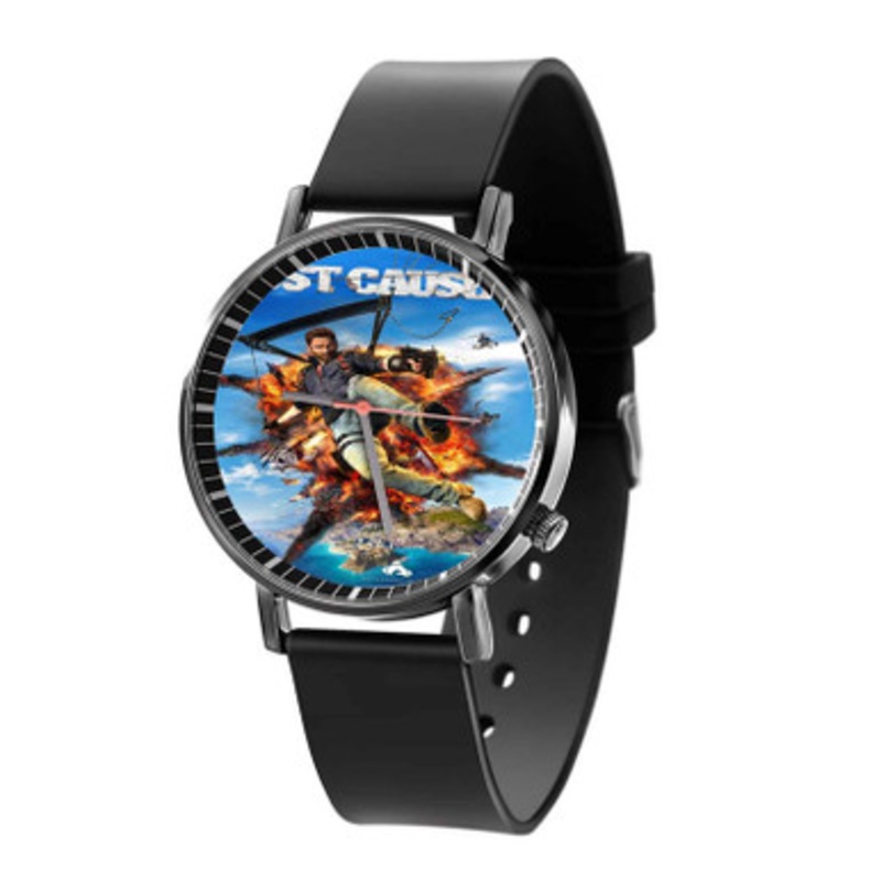Just Cause 3 Black Quartz Watch Unisex With Premium Gift Box