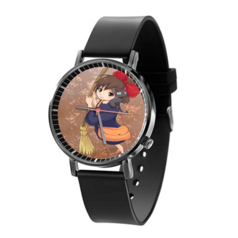 Kiki s Delivery Service Studio Ghibli Prints Black Quartz Watch Unisex With Premium Gift Box