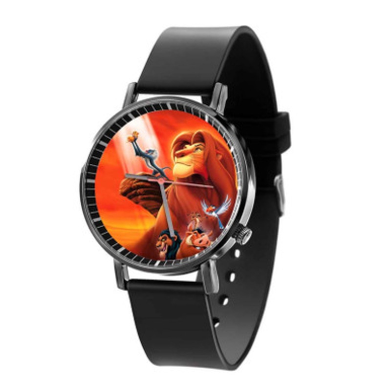 King Simba The Lion King Unisex Black Quartz Watch With Premium Gift Box