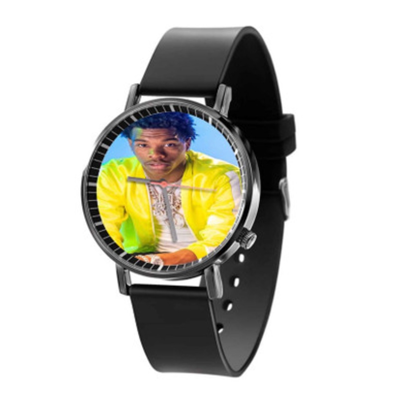 Lil Baby Harder Than Ever Tour Black Quartz Watch With Premium Gift Box for Unisex