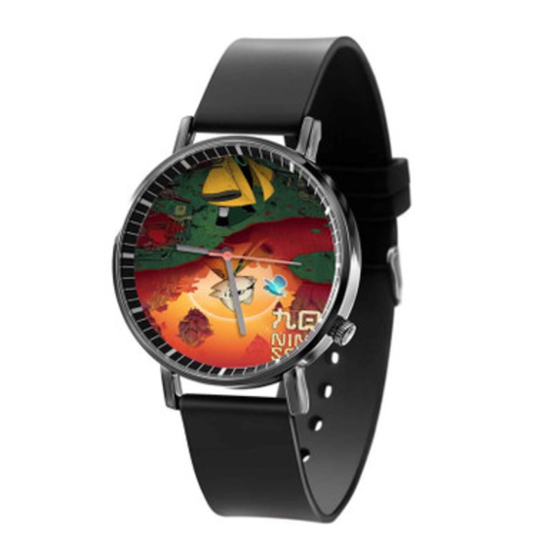 Nine Sols Black Quartz Watch Unisex With Premium Gift Box