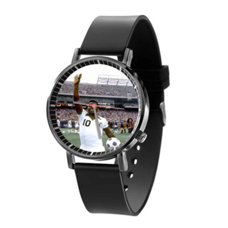 Pele Black Quartz Watch Unisex With Premium Gift Box