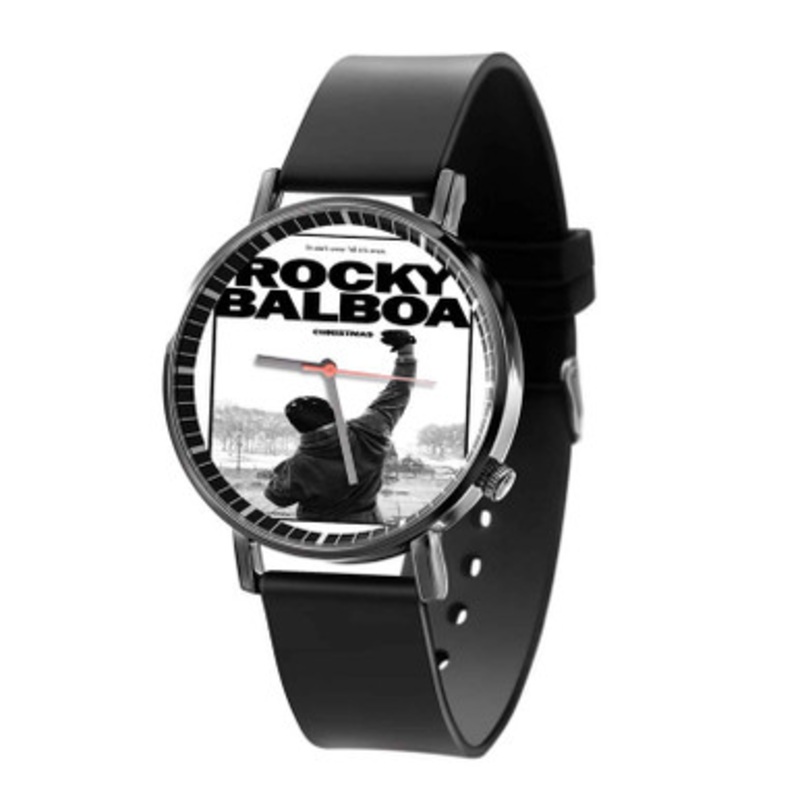 Rocky Balboa Christmas Black Quartz Watch Unisex With Premium Gift Box