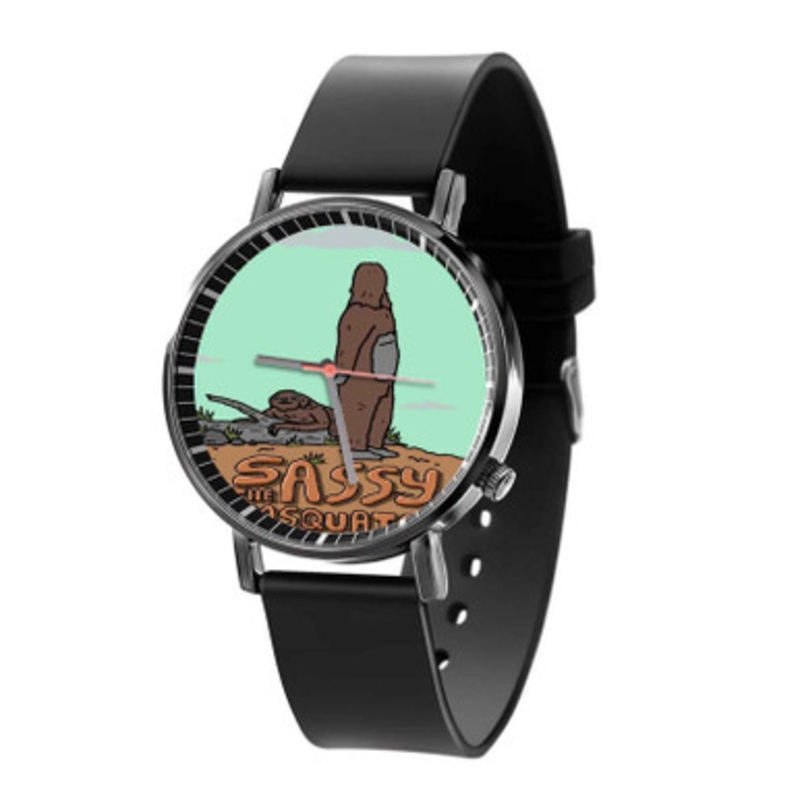 Sassy the Sasquatch Black Quartz Watch Unisex With Premium Gift Box
