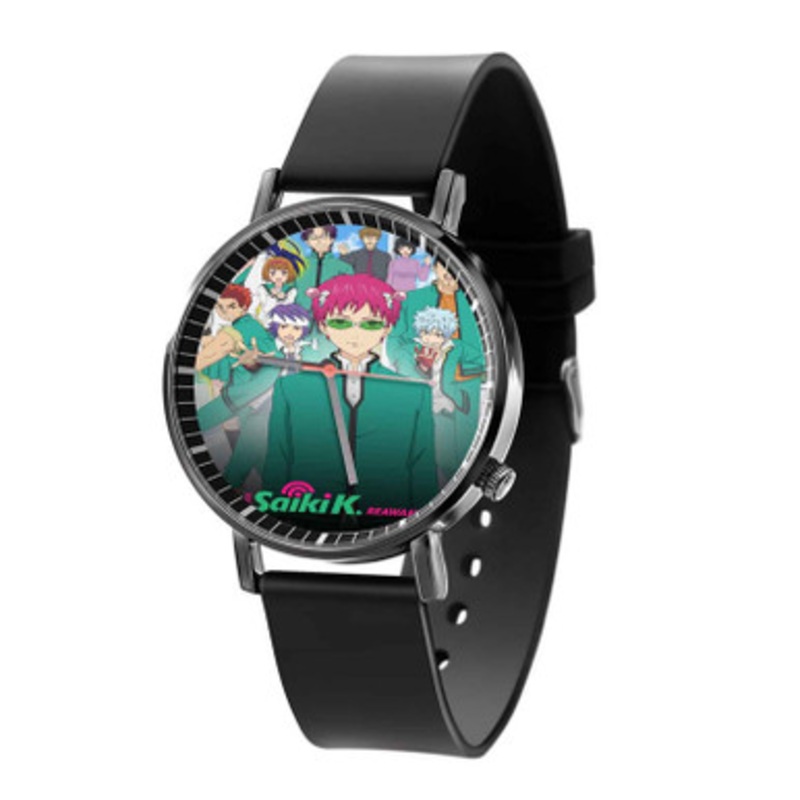 The Disastrous Life of Saiki K Black Quartz Watch With Premium Gift Box for Unisex