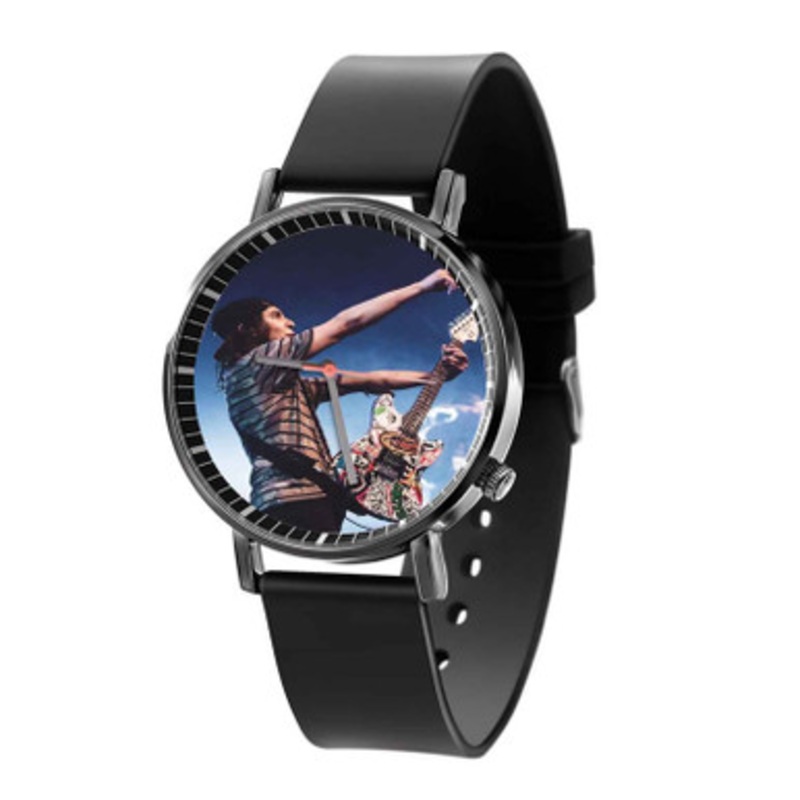Vic Fuentes Black Quartz Watch Unisex With Premium Gift Box