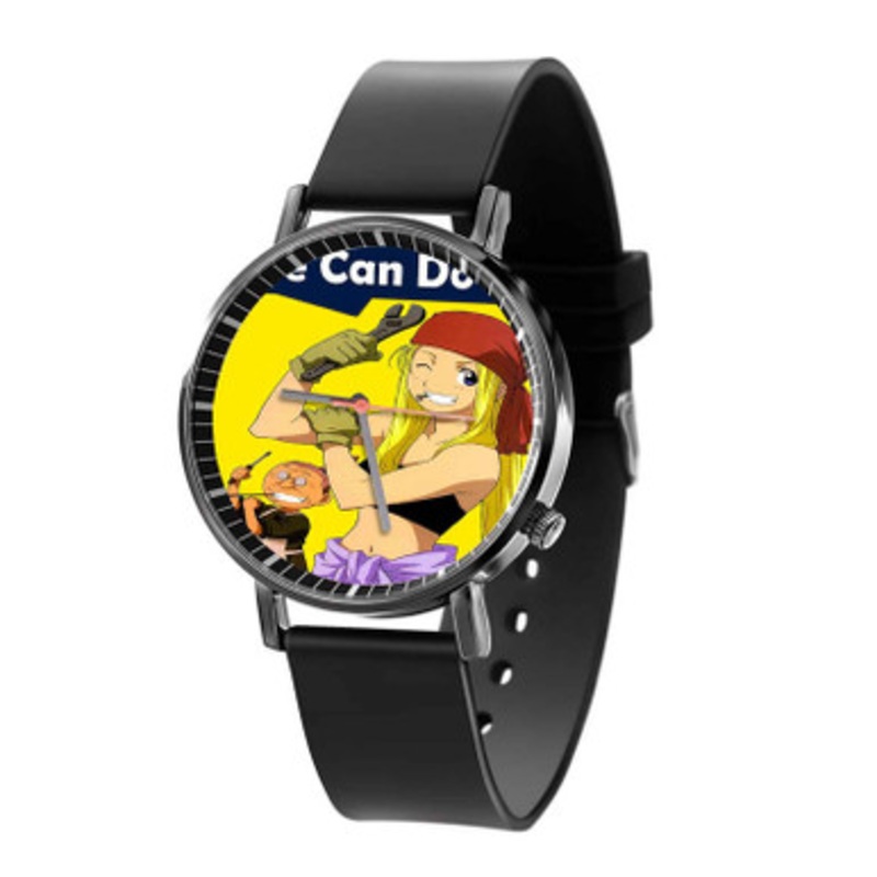 Winry Rockbell Fullmetal Alchemist Brotherhood Black Quartz Watch Unisex With Premium Gift Box