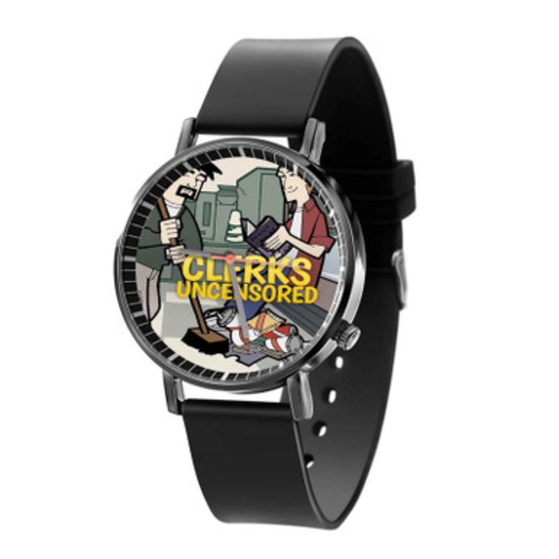 Clerks Uncensored Black Quartz Watch Unisex With Premium Gift Box