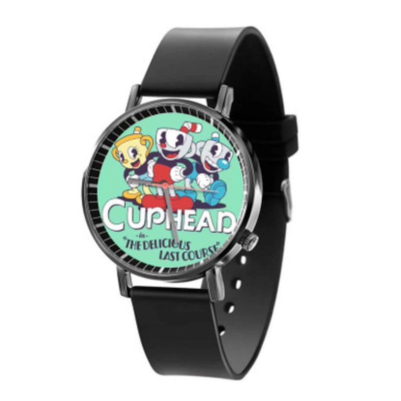 Cuphead The Delicious Last Course Black Quartz Watch Unisex With Premium Gift Box