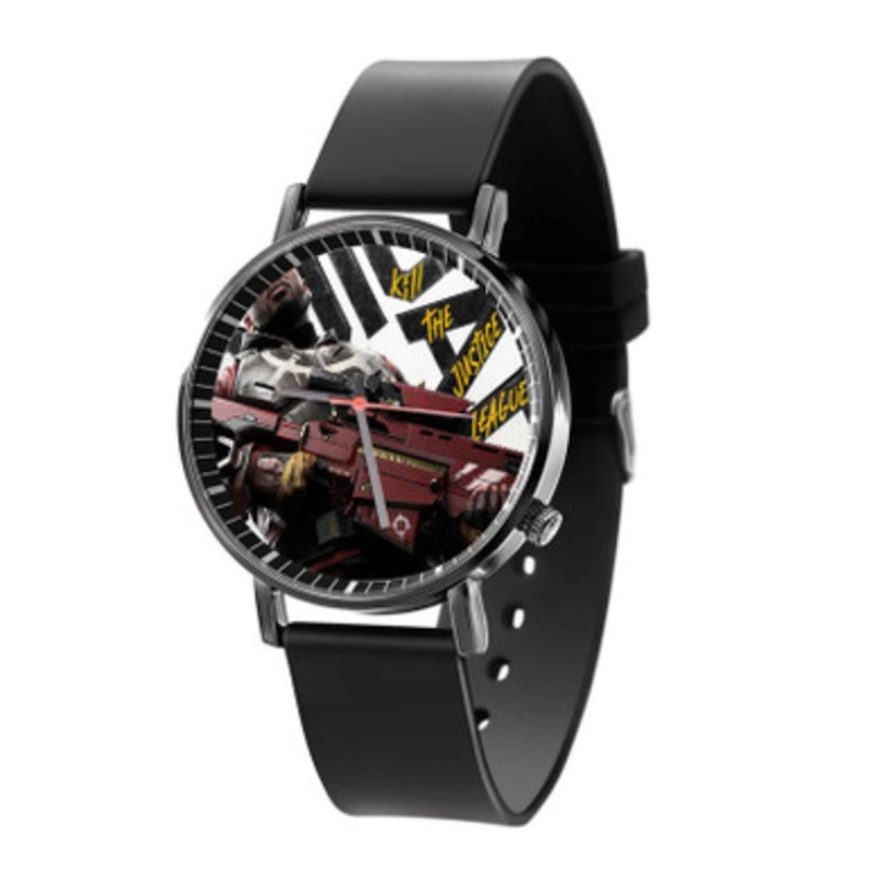 Deadshot Suicide Squad Kill the Justice League Black Quartz Watch Unisex With Premium Gift Box