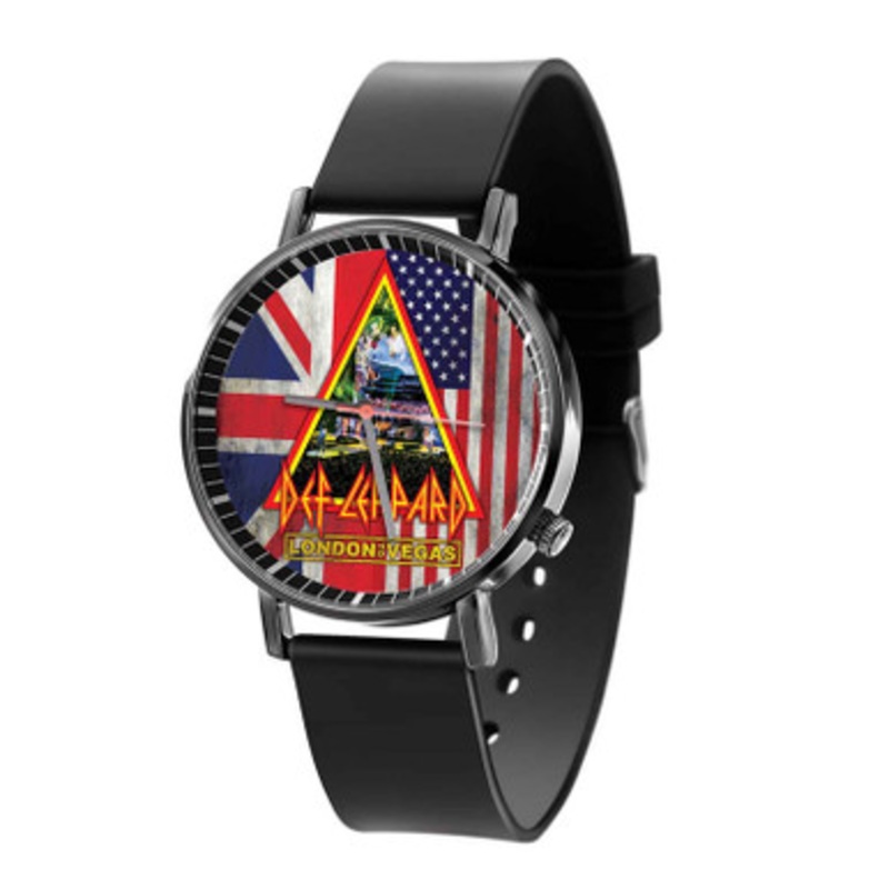 Def Leppard London to Vegas 2020 Black Quartz Watch Unisex With Premium Gift Box