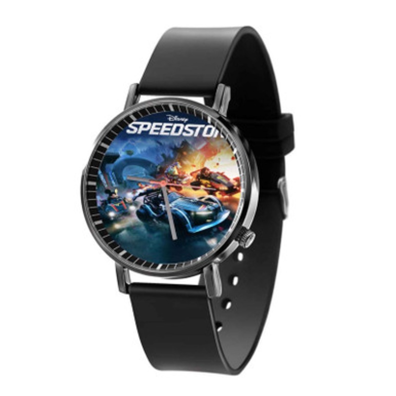 Disney Speedstorm Black Quartz Watch Unisex With Premium Gift Box