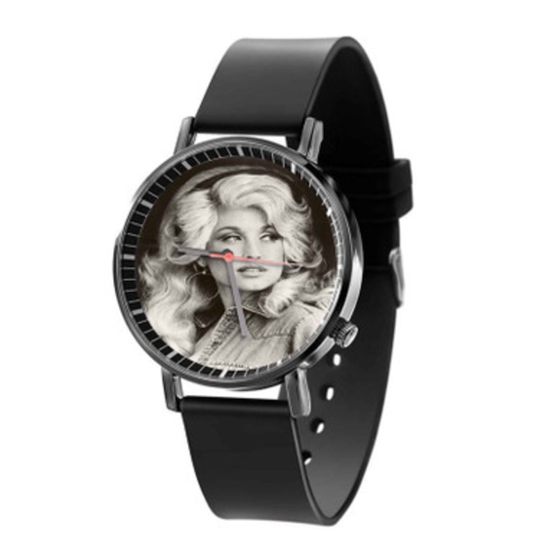 Dolly Parton Vintage Black Quartz Watch Unisex With Premium Gift Box
