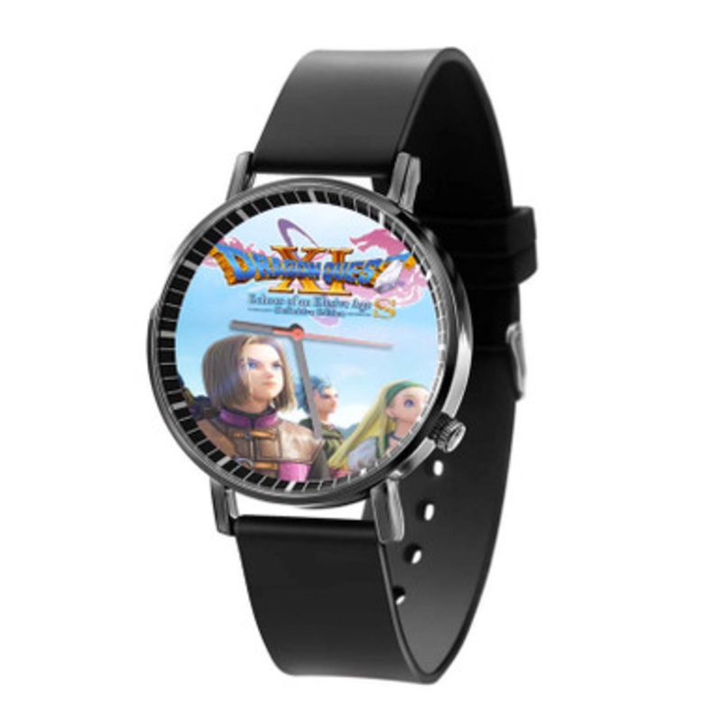 DRAGON QUEST XI S Echoes of an Elusive Age Black Quartz Watch Unisex With Premium Gift Box