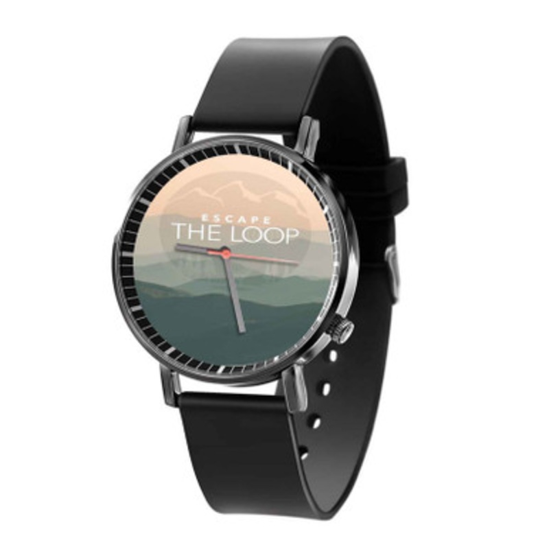 Escape The Loop Black Quartz Watch Unisex With Premium Gift Box
