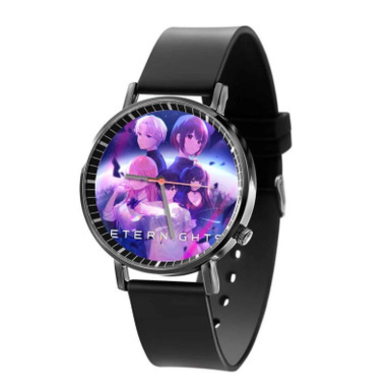 Eternights Black Quartz Watch Unisex With Premium Gift Box