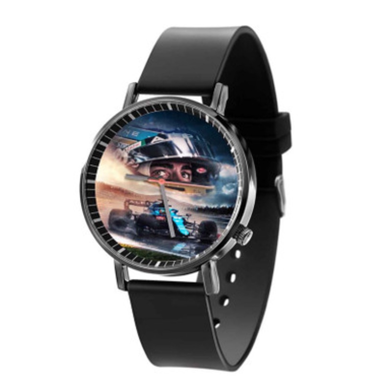 Fernando Alonso Formula 1 Black Quartz Watch Unisex With Premium Gift Box