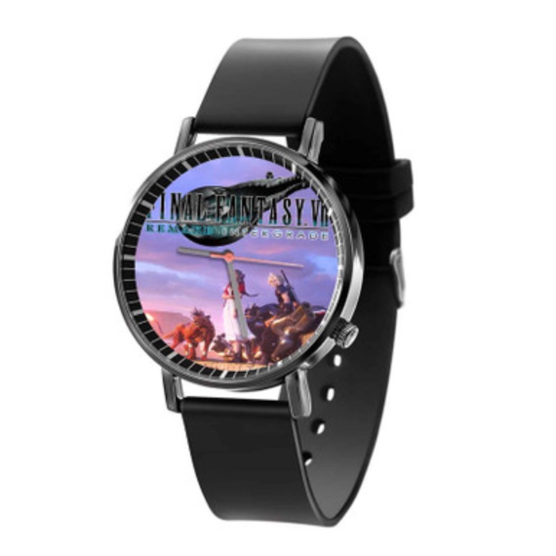 Final Fantasy VII Remake Intergrade Black Quartz Watch Unisex With Premium Gift Box