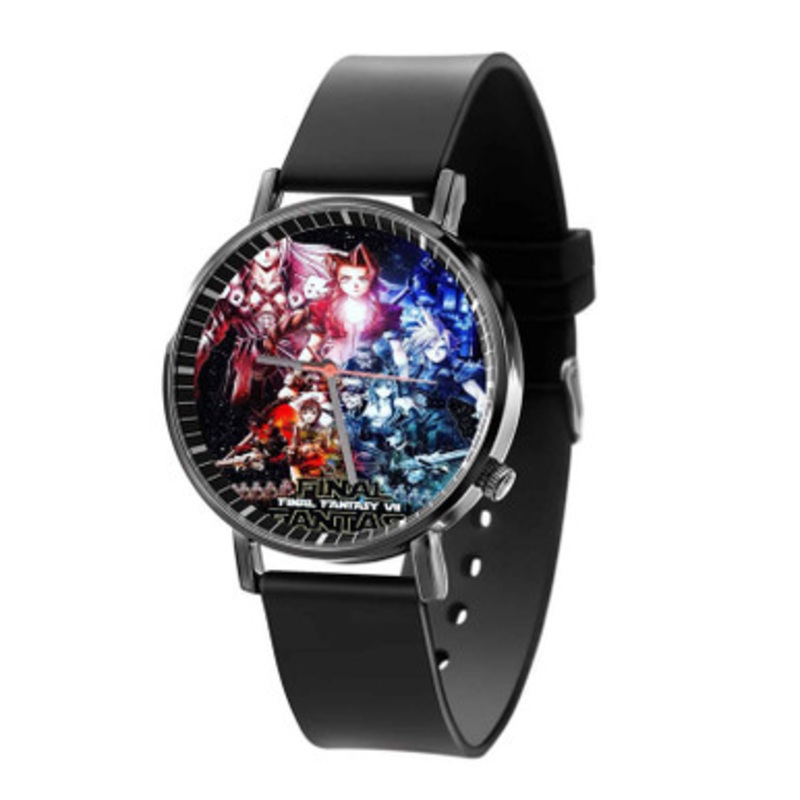 Final Fantasy VII Star Wars Black Quartz Watch Unisex With Premium Gift Box