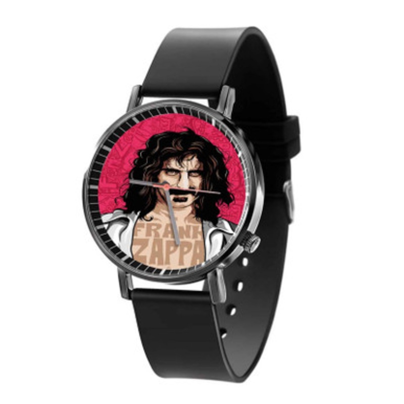 Frank Zappa Black Quartz Watch Unisex With Premium Gift Box