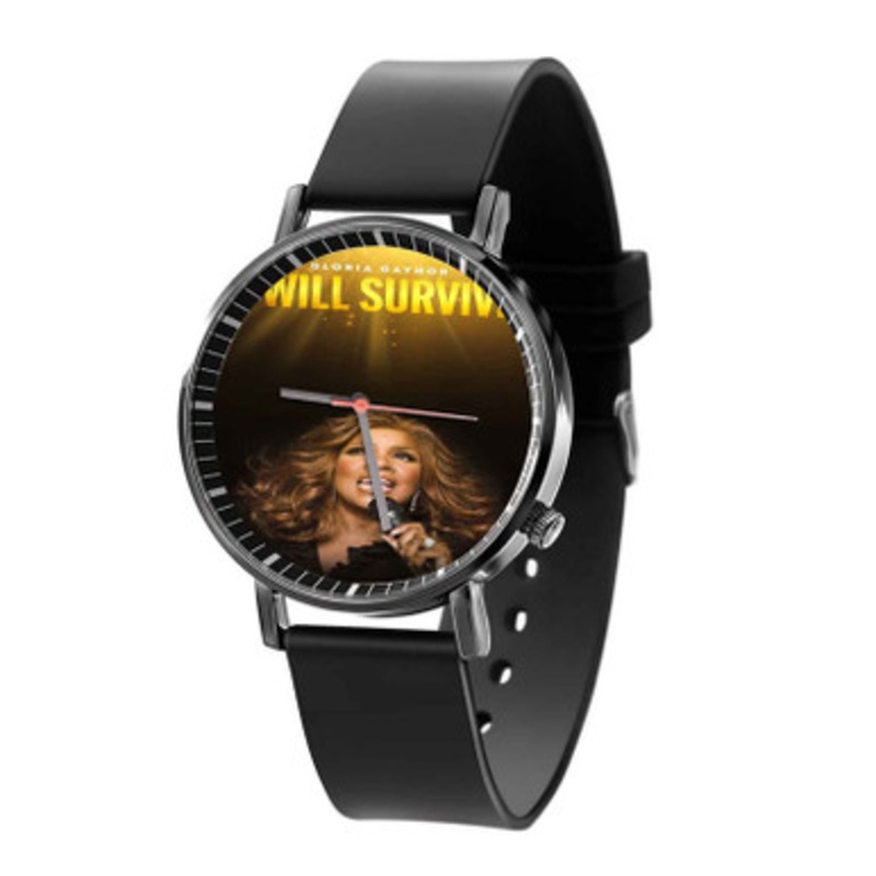 Gloria Gaynor I Will Survive Black Quartz Watch Unisex With Premium Gift Box