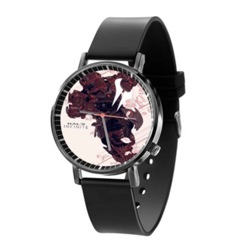 Halo Infinite Black Quartz Watch Unisex With Premium Gift Box