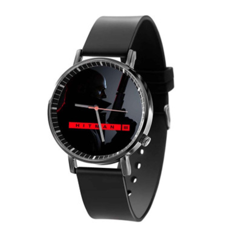 HITMAN 3 Black Quartz Watch Unisex With Premium Gift Box