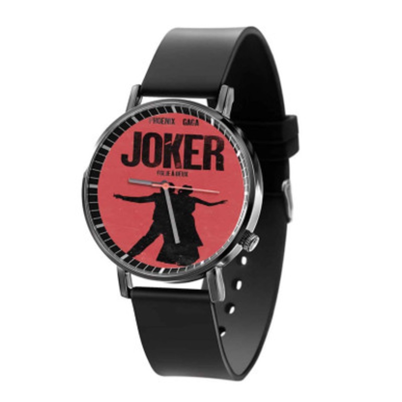Joker Folie a Deux Black Quartz Watch Unisex With Premium Gift Box