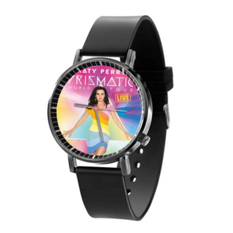 Katy Perry Prismatic World Tour Black Quartz Watch Unisex With Premium Gift Box