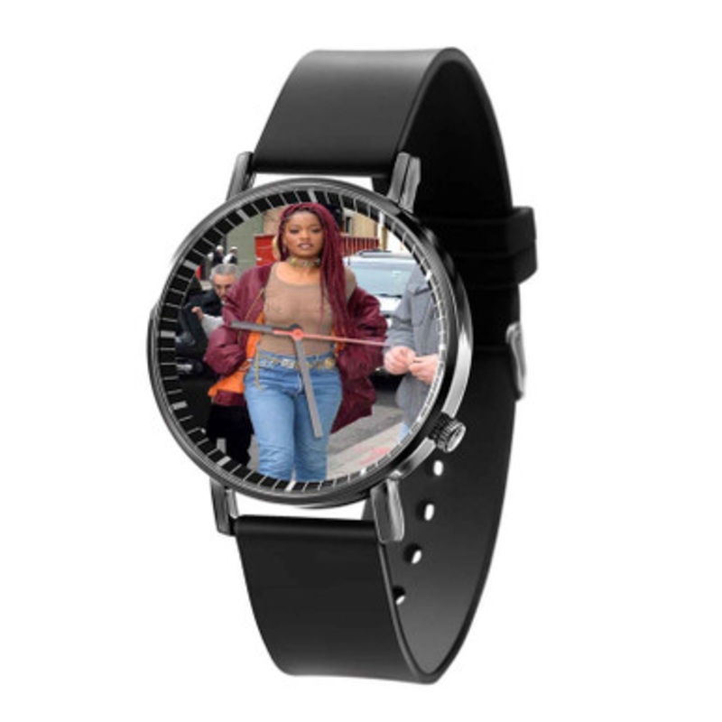 Keke Palmer Black Quartz Watch Unisex With Premium Gift Box