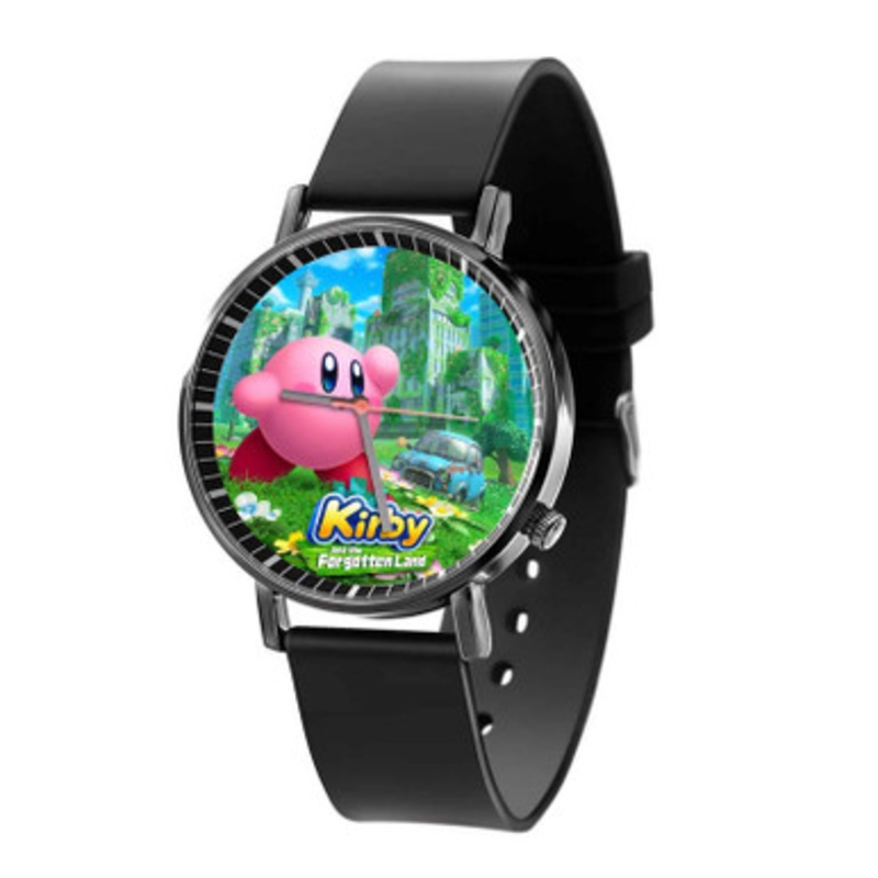 Kirby and the Forgotten Land Black Quartz Watch Unisex With Premium Gift Box