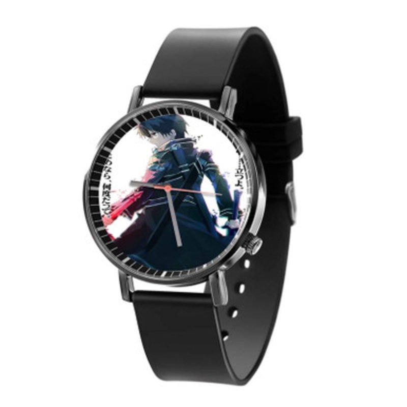 Kirito Sword Art Online Black Quartz Watch Unisex With Premium Gift Box