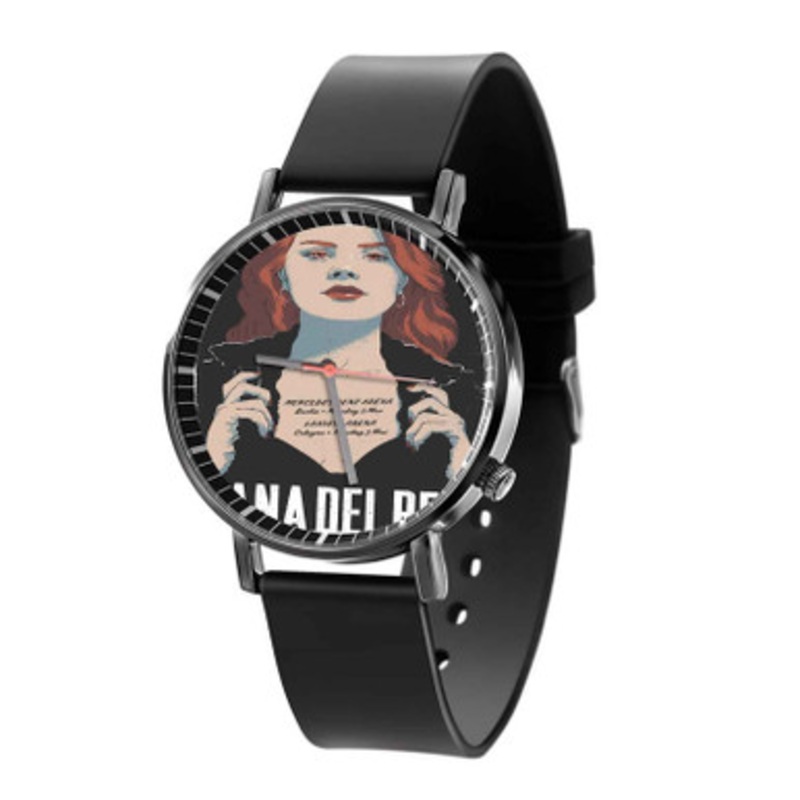 Lana Del Rey Berlin Black Quartz Watch Unisex With Premium Gift Box
