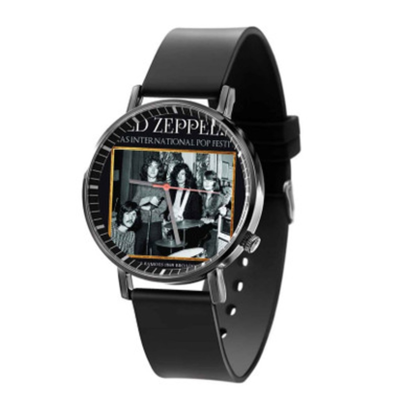 Led Zeppelin Texas International Pop Festival 2020 Black Quartz Watch Unisex With Premium Gift Box