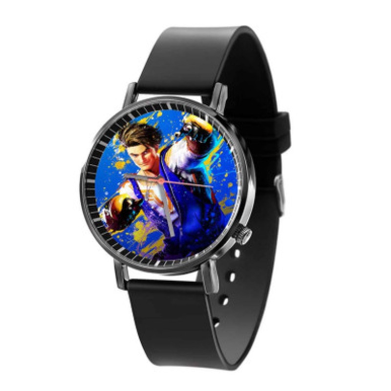 Luke Street Fighter 6 Black Quartz Watch Unisex With Premium Gift Box