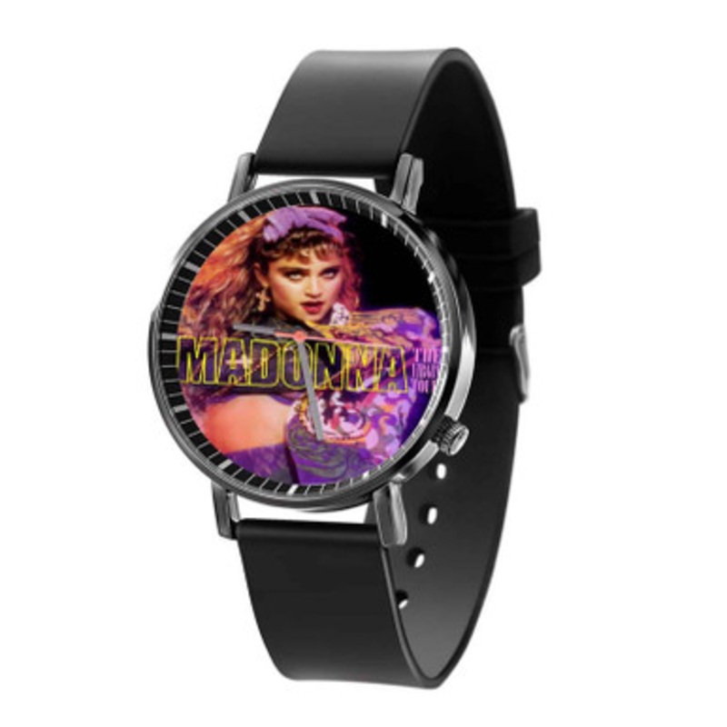 Madonna The Virgin Tour Black Quartz Watch Unisex With Premium Gift Box