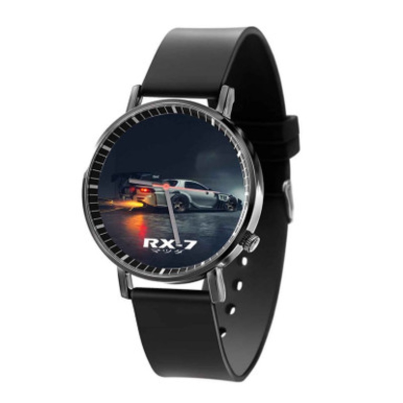 Mazda RX7 Black Quartz Watch Unisex With Premium Gift Box