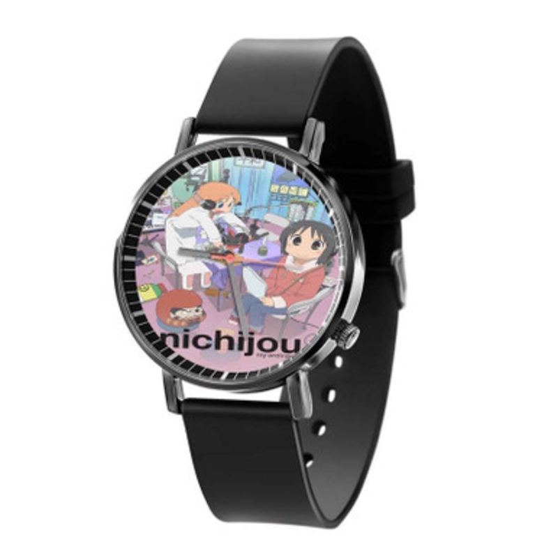 Nichijou My Ordinary Life Black Quartz Watch Unisex With Premium Gift Box