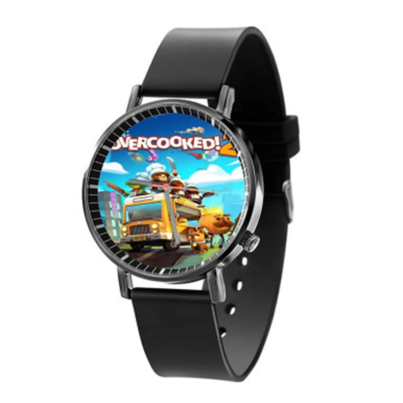 Overcooked 2 Black Quartz Watch Unisex With Premium Gift Box