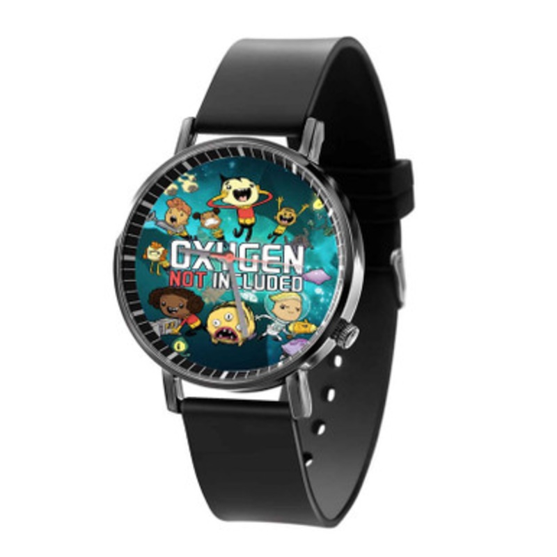 Oxygen Not Included Black Quartz Watch Unisex With Premium Gift Box
