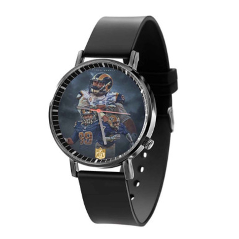 Aaron Donald LA Rams Black Quartz Watch Unisex With Premium Gift Box