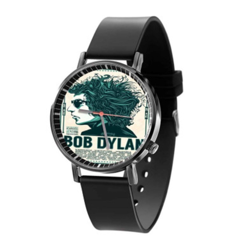 Bob Dylan Concert Black Quartz Watch Unisex With Premium Gift Box