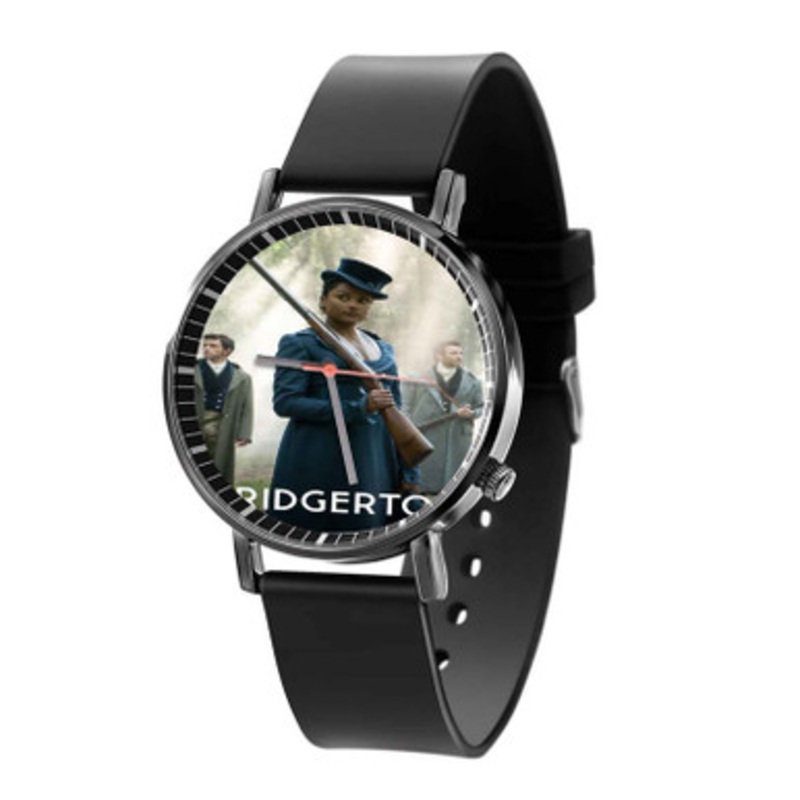 Bridgerton Black Quartz Watch Unisex With Premium Gift Box