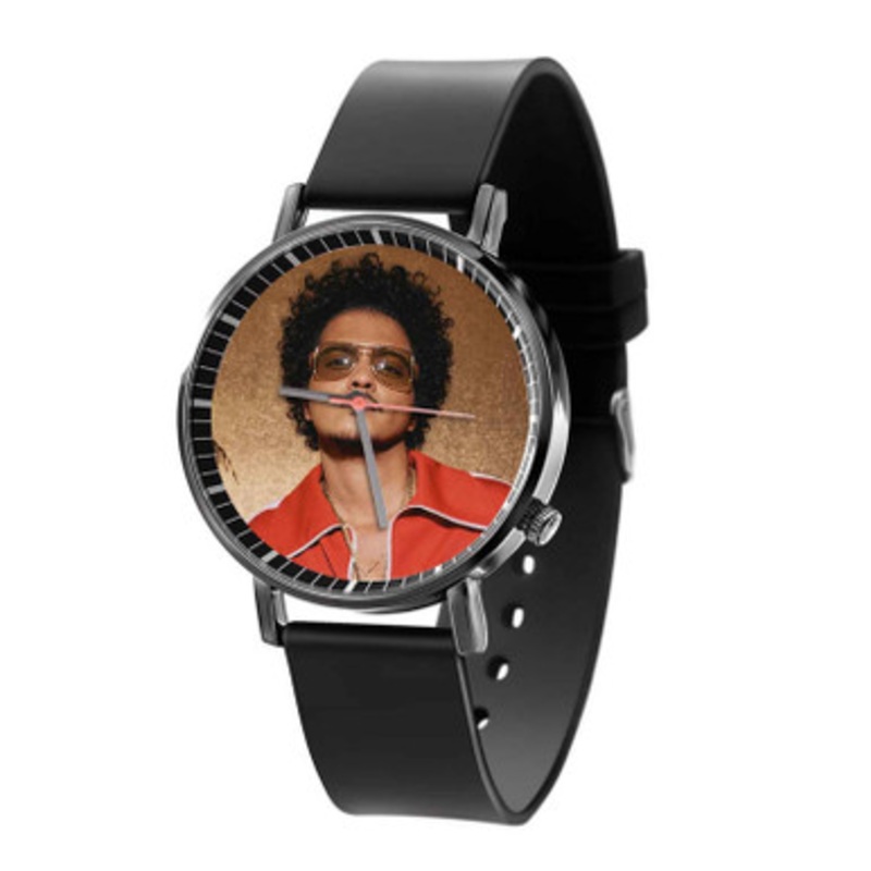Bruno Mars Black Quartz Watch Unisex With Premium Gift Box