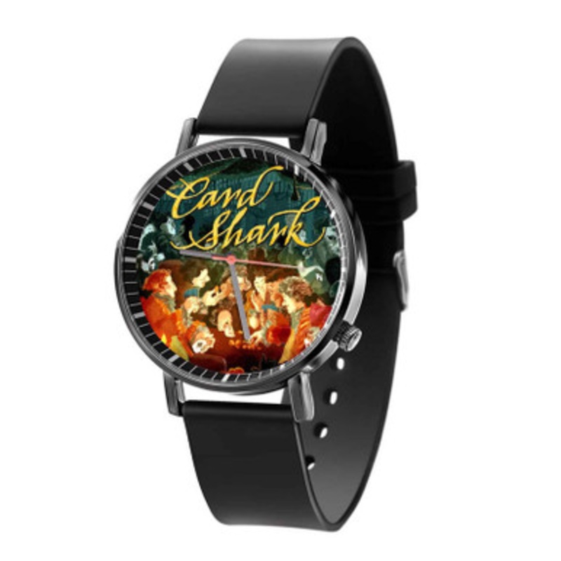 Card Shark Black Quartz Watch Unisex With Premium Gift Box