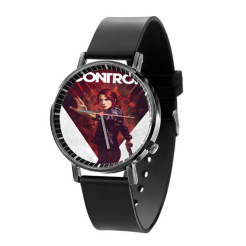 Control Black Quartz Watch Unisex With Premium Gift Box