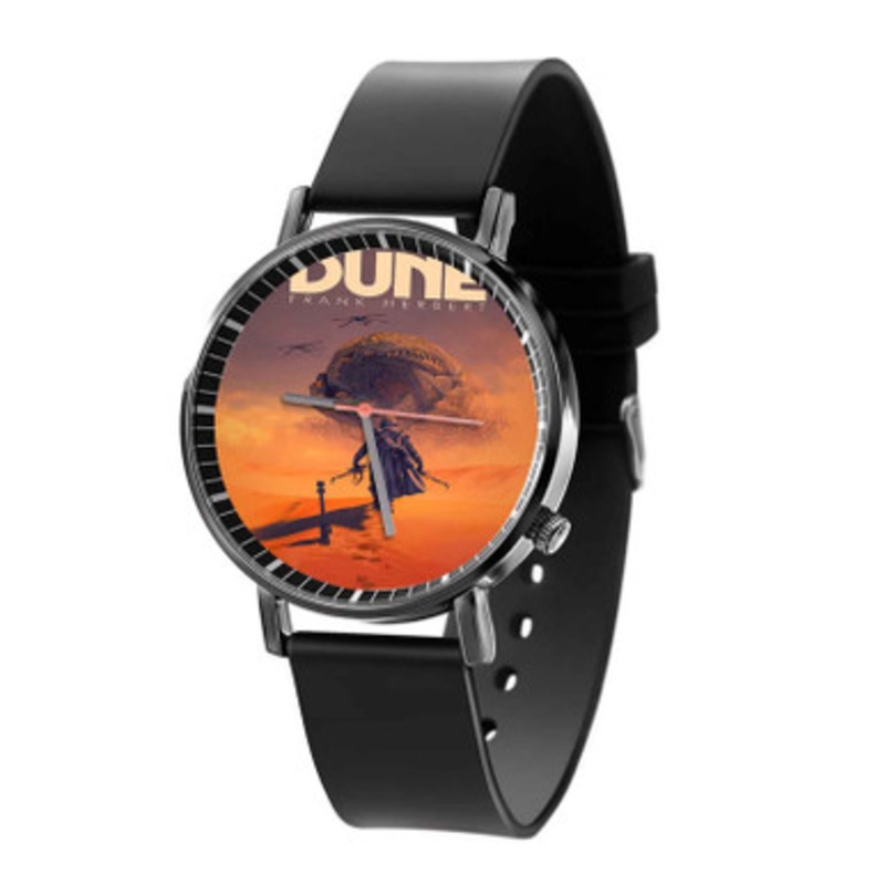 Dune Frank Herbert Black Quartz Watch Unisex With Premium Gift Box