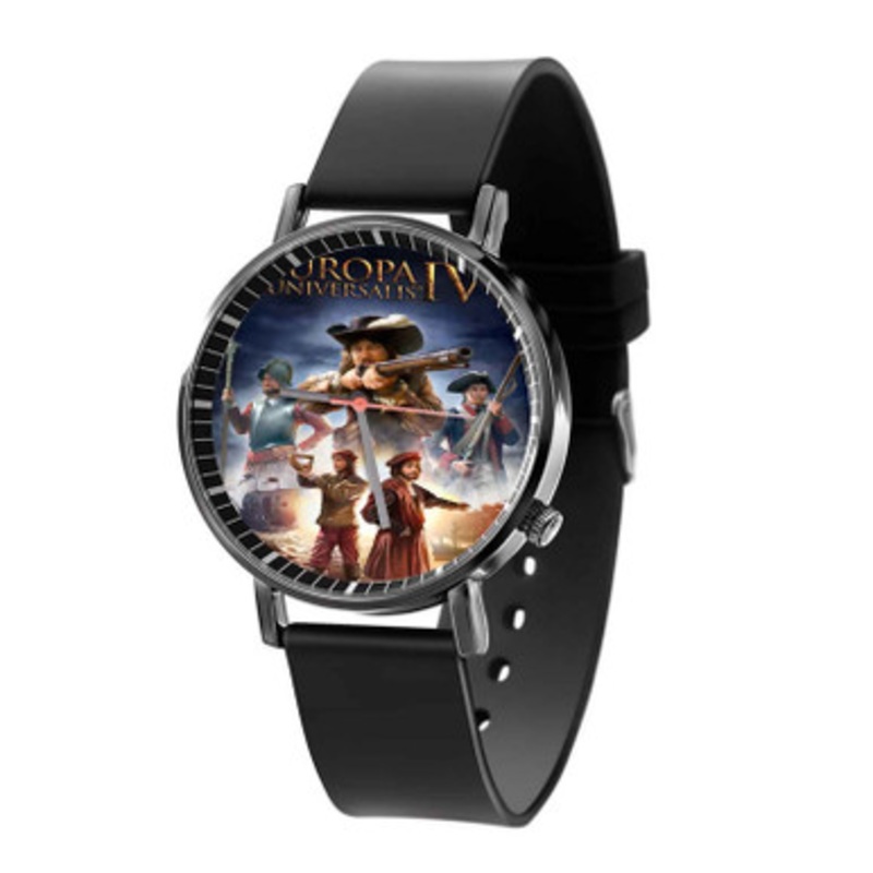 Europa Universalis IV Black Quartz Watch Unisex With Premium Gift Box