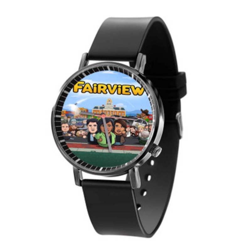 Fairview Black Quartz Watch Unisex With Premium Gift Box