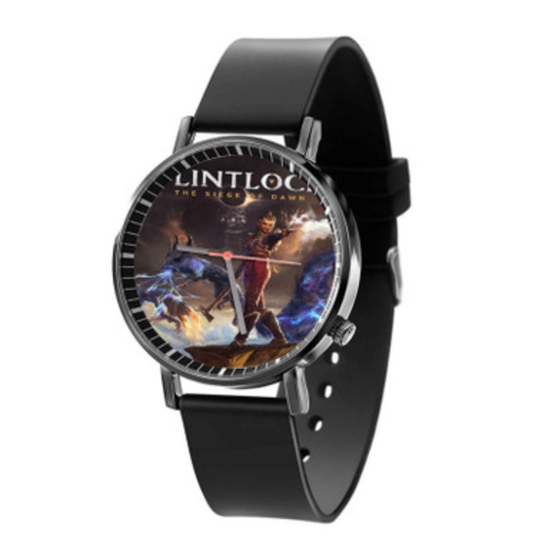 Flintlock The Siege of Dawn Black Quartz Watch Unisex With Premium Gift Box